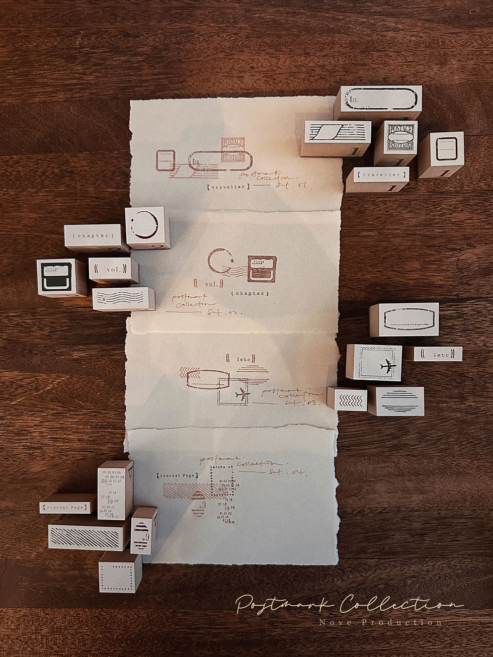 Thumbnail: Nove Production - Postmark Collection Rubber Stamps (4 designs)
