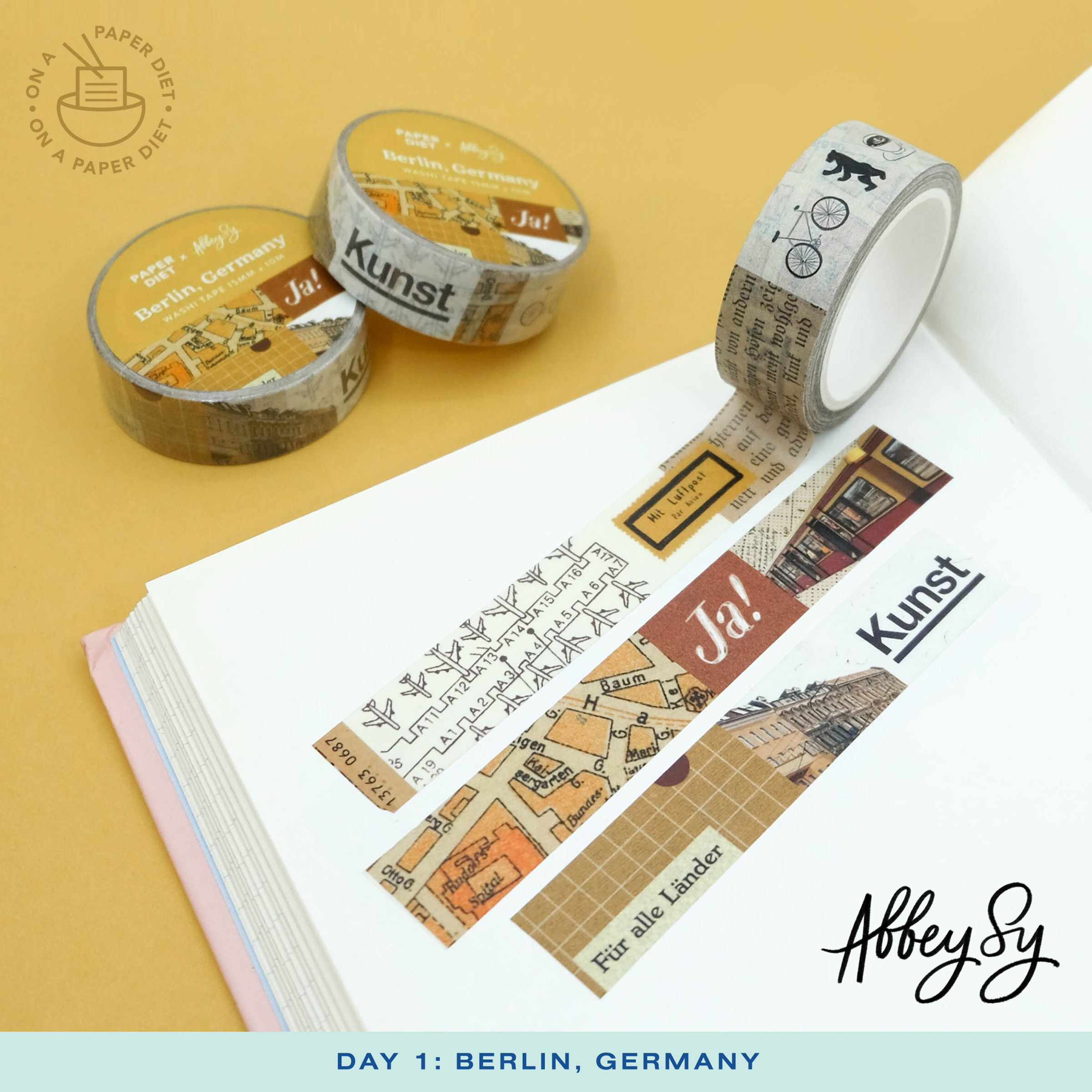 Paper Diet x Abbey Sy - Berlin Washi Tape