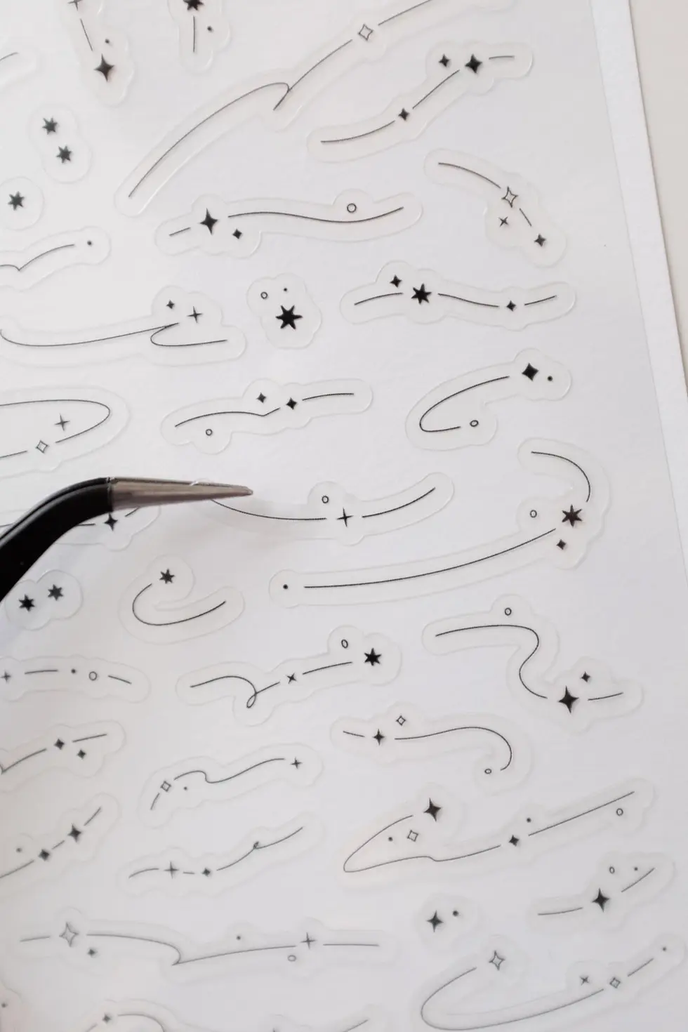 Thumbnail: Day and Moment - Stardust Sticker (Black)