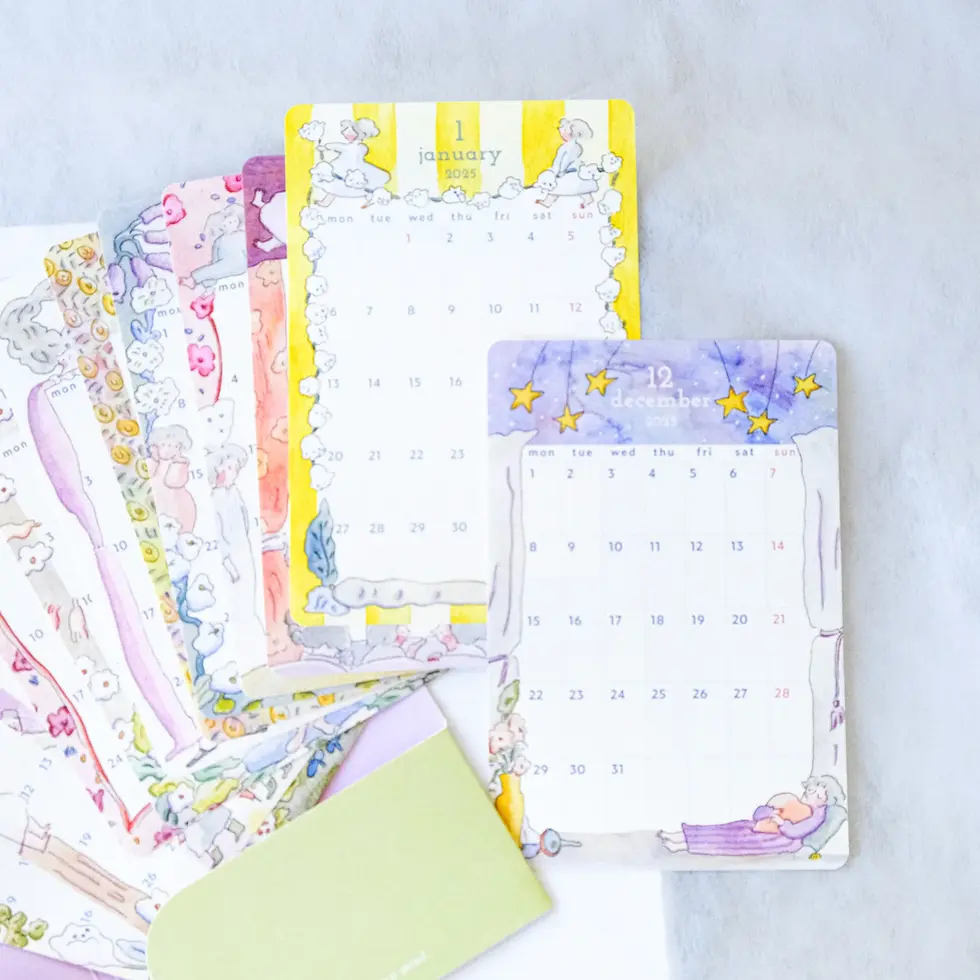 Thumbnail: Dodolulu - 2025 Planner Monthly Calendar Sticker Set