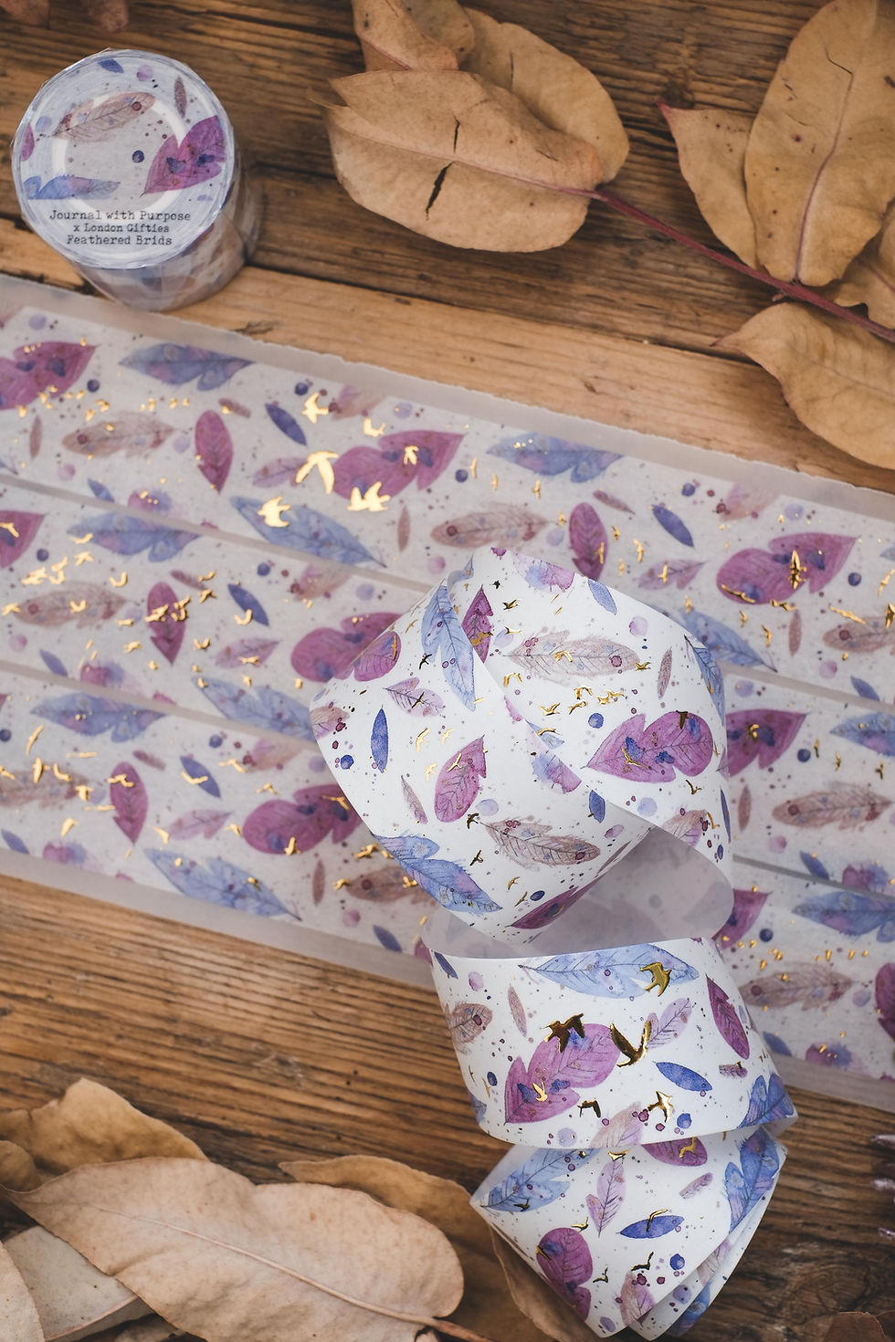 Thumbnail: London Gifties x Journal with Purpose - Feathered Birds Washi Tape