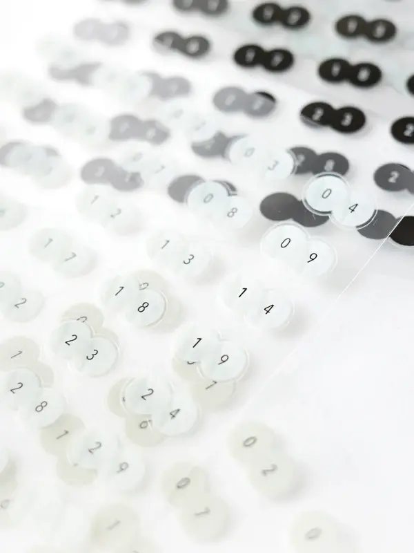 Thumbnail: Nyret - PET Sticker - Numbers