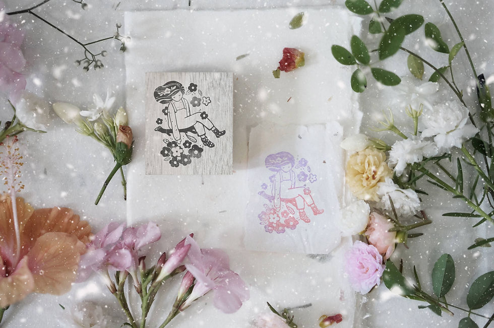 Thumbnail: Black Milk Project - Bloom Collection - Rubber Stamps