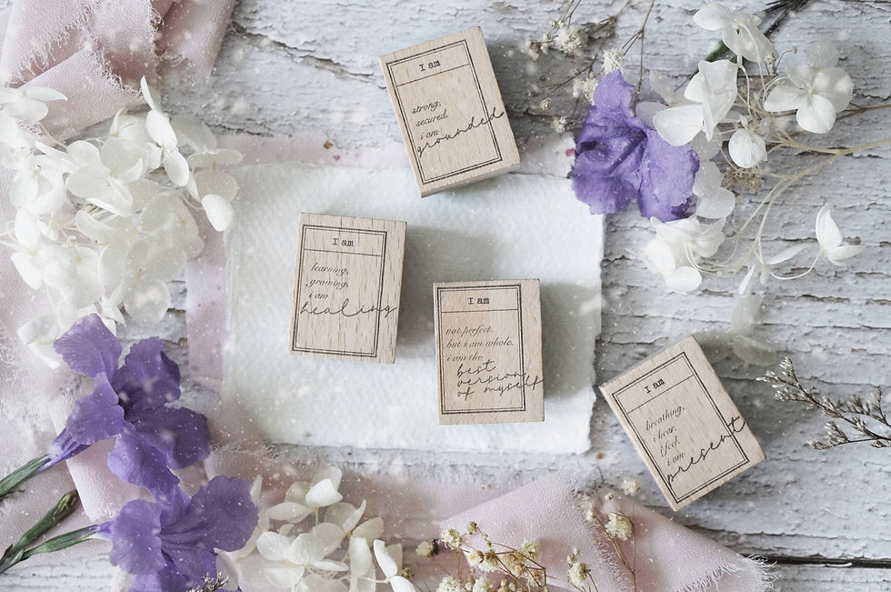 Black Milk Project - I Am Series - Frame Affirmations Rubber Stamps