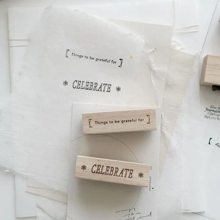 Thumbnail: SOM x Nyret: Guides for Celebrating Everyday Moments Rubber Stamps