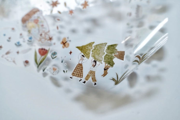 Thumbnail: Muzishan Studio - Fairytale Forest Kiss Cut Washi and PET Tape