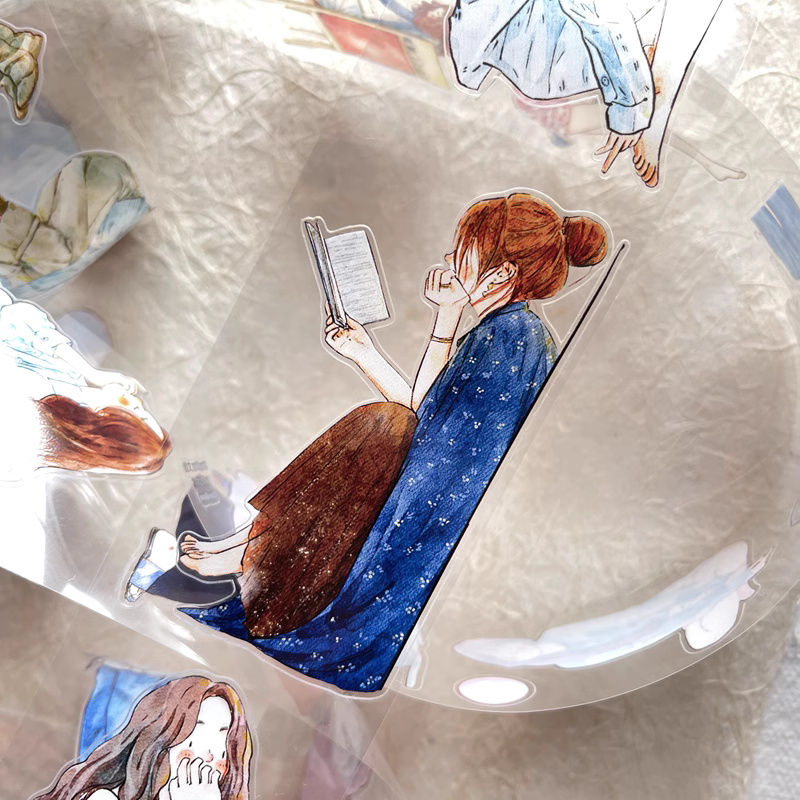 Thumbnail: Ding Ding Studio - No. 23 Peace and Quiet Washi and Kiss Cut Matte PET Tape