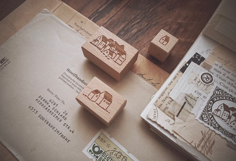 Thumbnail: M Studio by Penny Fei - Houses Rubber Stamp Set