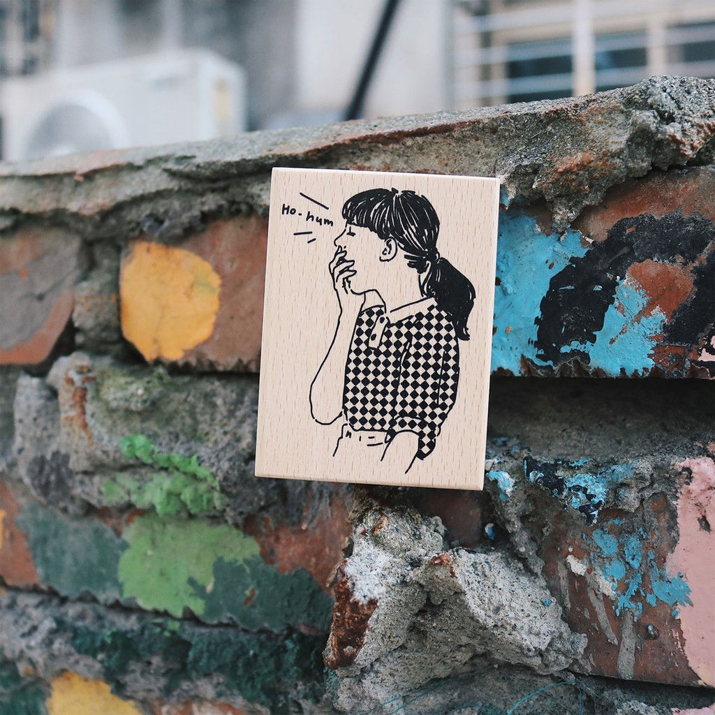 Bon Bon Stickers - Sleepy Girl Stamp