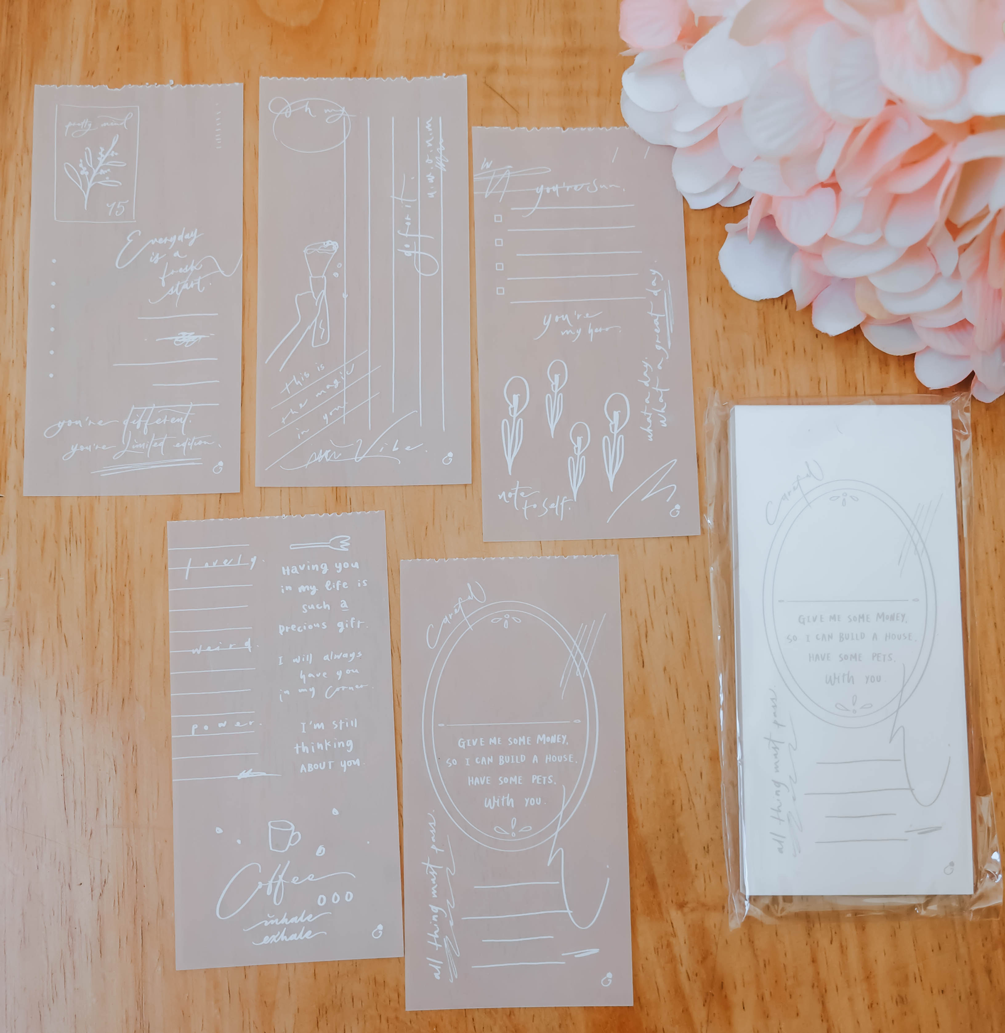 Mr. Eggplants - Note to Self II Tracing Paper Memo Note