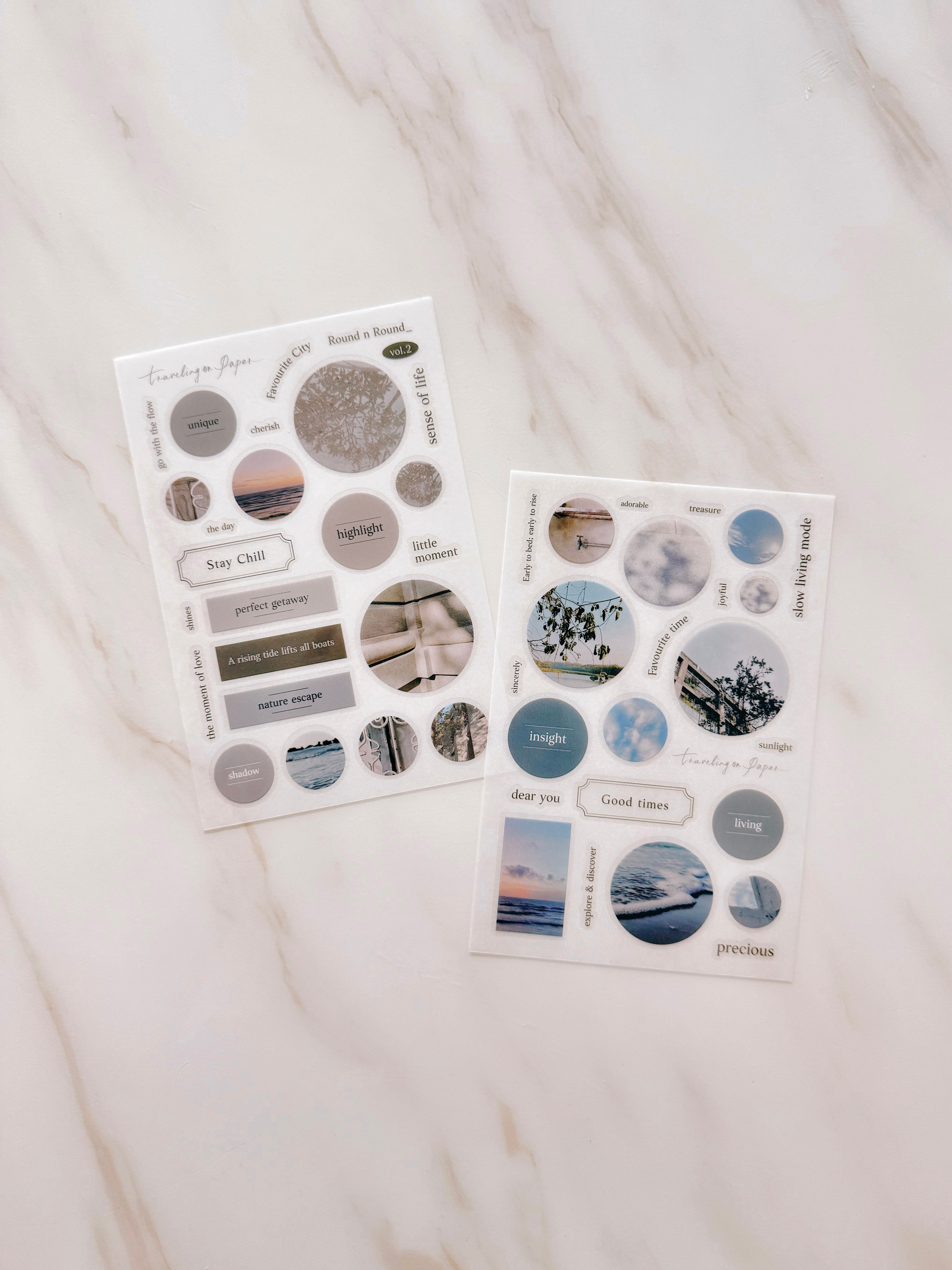 TOP Studio (Traveling on Paper) - Round n Round vol. 2 Fav City Transfer Sticker