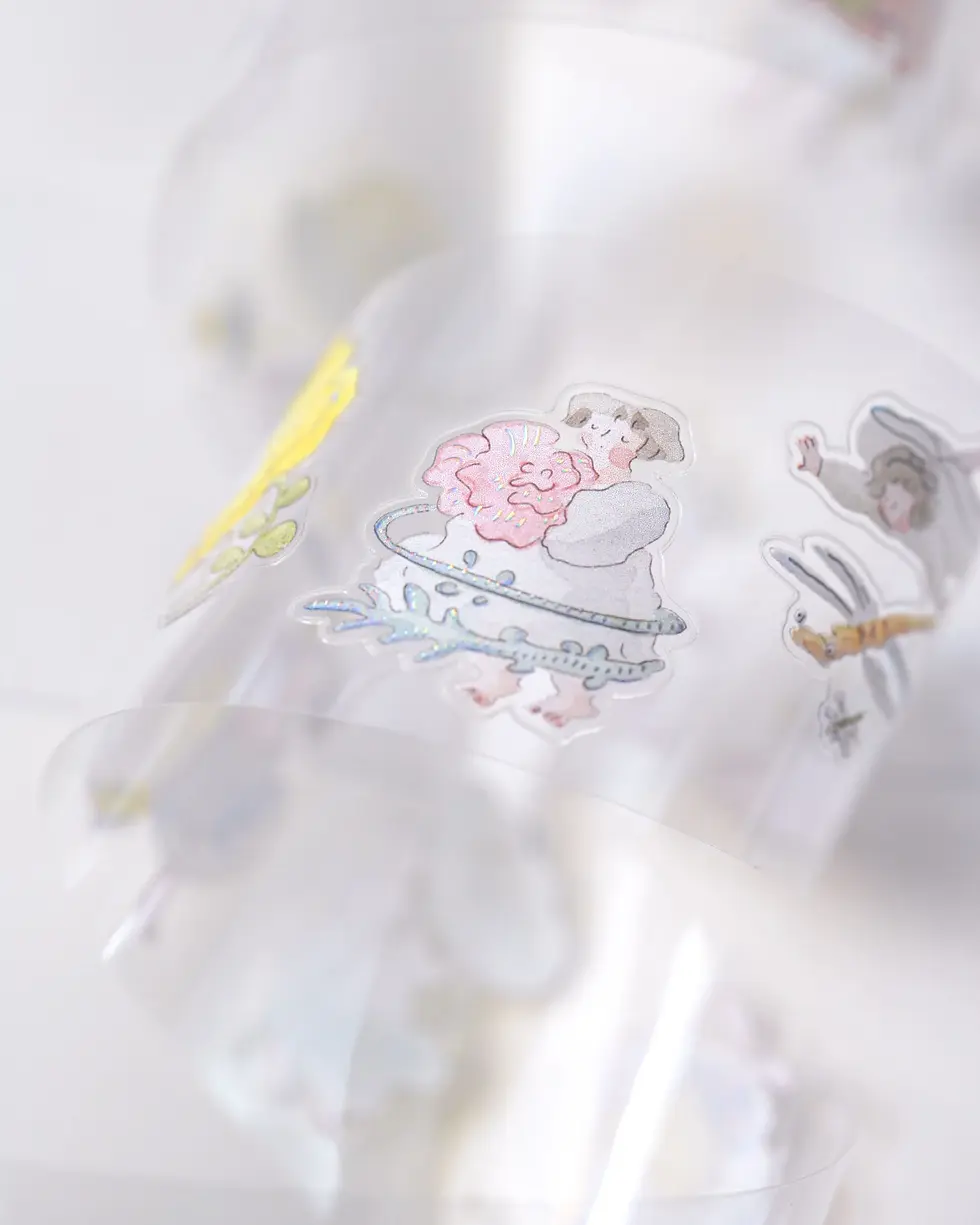 Thumbnail: Dodolulu - Nestled in Green Foil Kiss Cut PET Tape