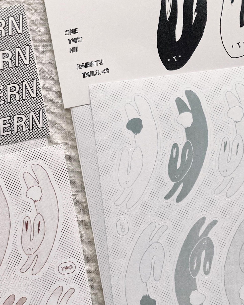 Thumbnail: Some Sort of Fern - Rabbit Tails Sticker Sheet