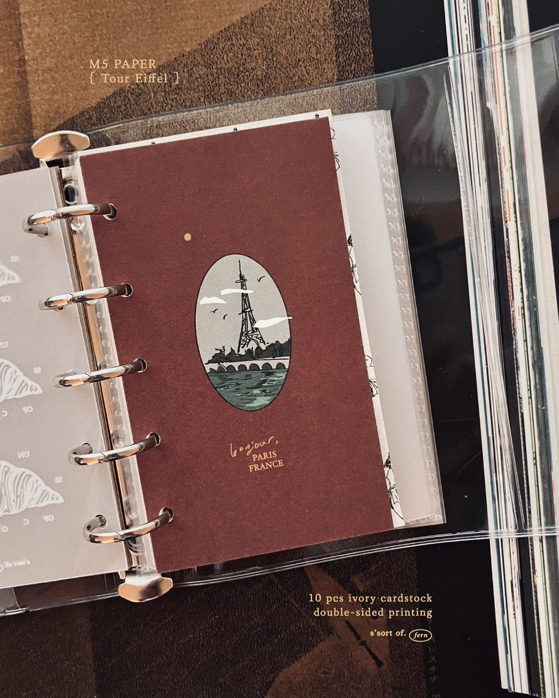 Some Sort of Fern - Eiffel Tower M5 Loose Leaf Notes Refill