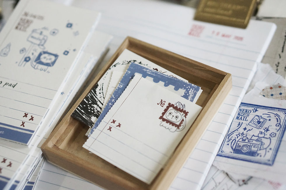 Thumbnail: Black Milk Project - Neko Mail Perforated Memo Pad