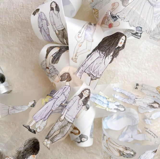 Thumbnail: Ding Ding Studio - A37 Leisurely Washi and Matte PET Tape