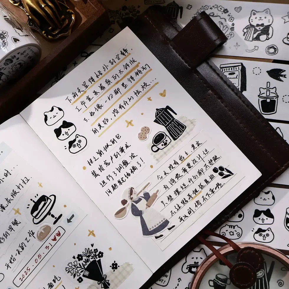 Thumbnail: Yier Studio - Cat's Dailuy Life Washi / Matte PET Tape