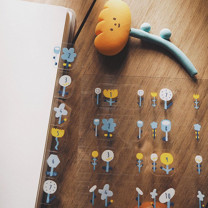 Thumbnail: Yohand Studio - Transparent Index Tab Stickers - Flower