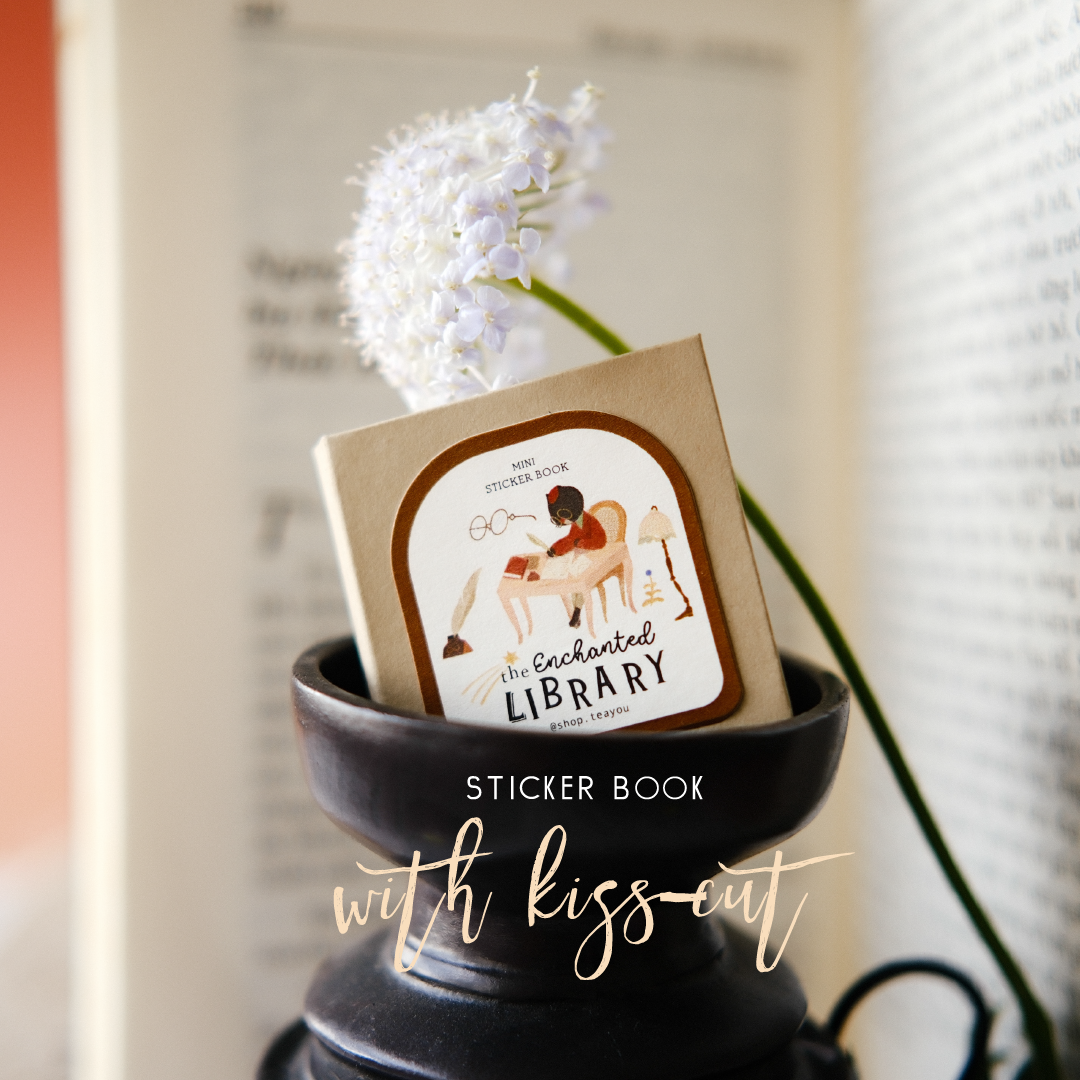 Teayou - The Enchanted Library Kiss Cut Sticker Book