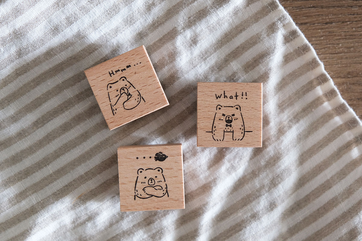 Eileentai.85 - Beary Ordinary Days Rubber Stamp Series