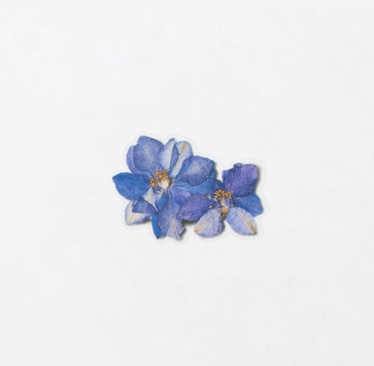 Thumbnail: Appree Pressed Flower Sticker - Larkspur