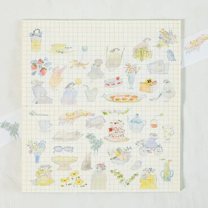 Thumbnail: Dodolulu - Afternoon Tea Matte PET Japanese Washi Tape