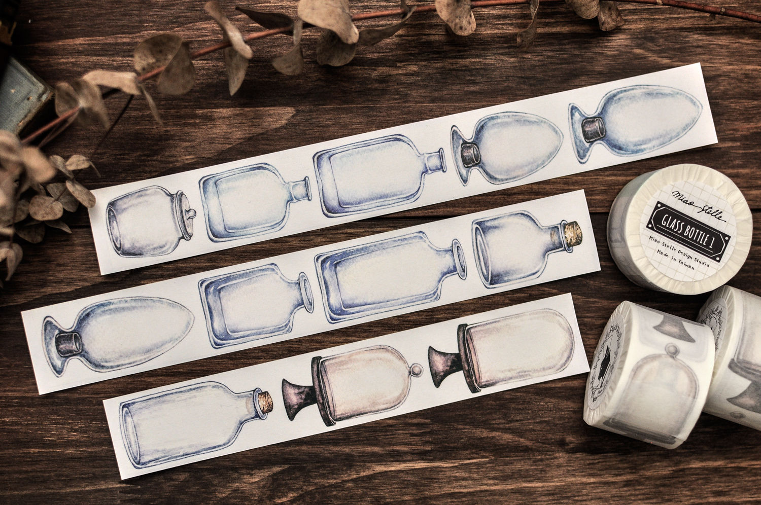 Miao Stelle - Glass Bottle 1 Washi Tape (with Release Paper)