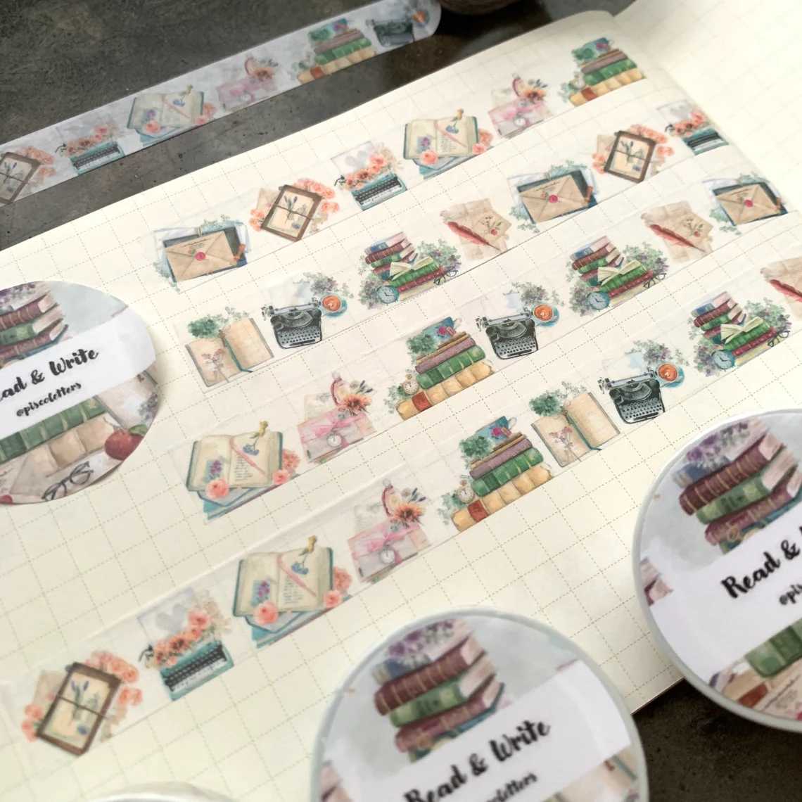 Piscoletters - Read and Write Washi Tape