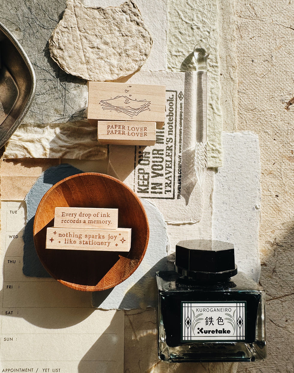 Thumbnail: Penspapersplanner - Series 8 - Stationery Rubber Stamps