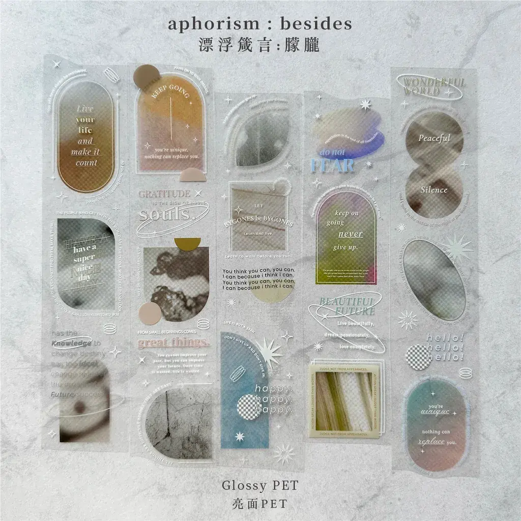 Asteroid B-610 x KC Design - Aphorism: besides Glossy PET Tape