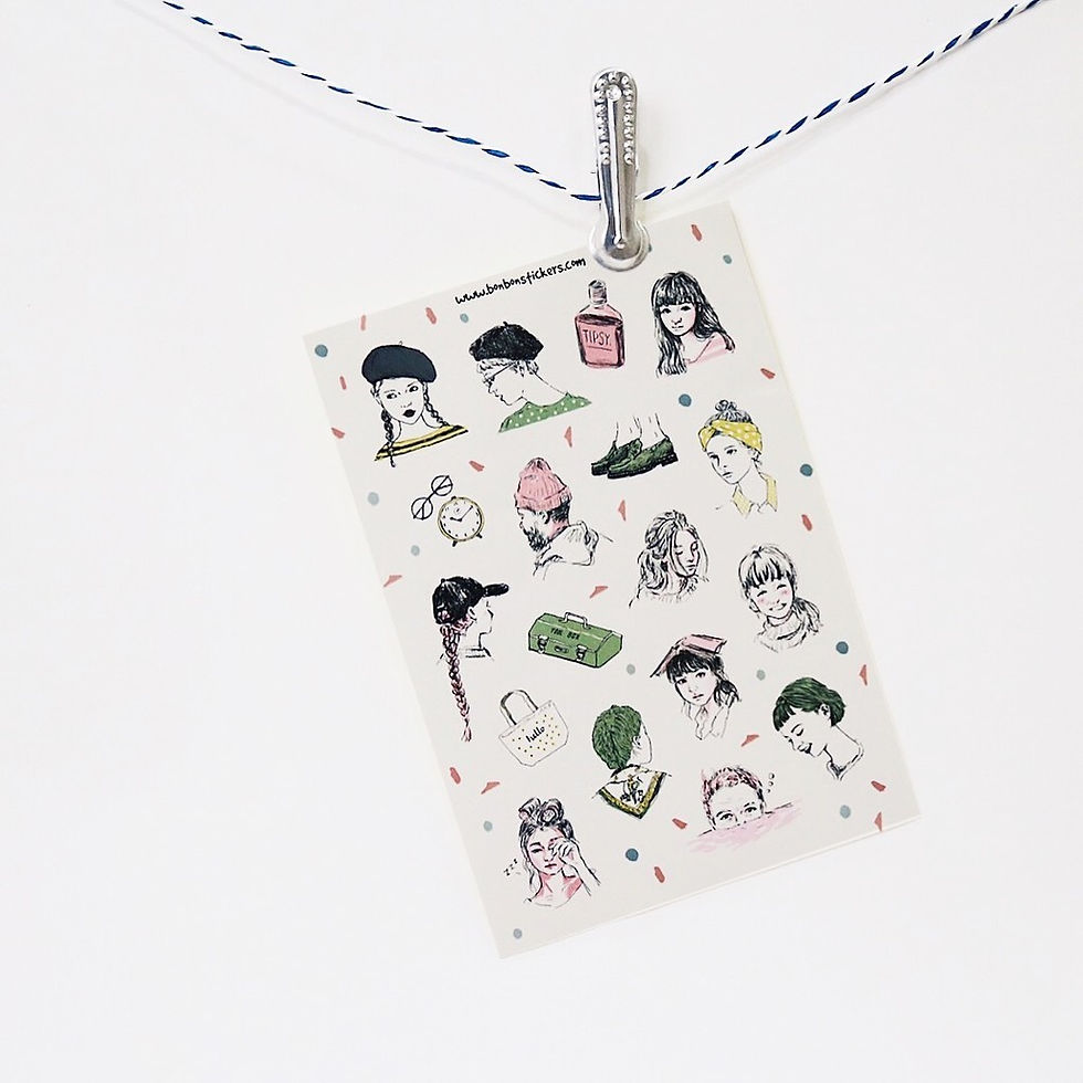 Thumbnail: Bon Bon Stickers - Kiss Cut Stickers - Free Life