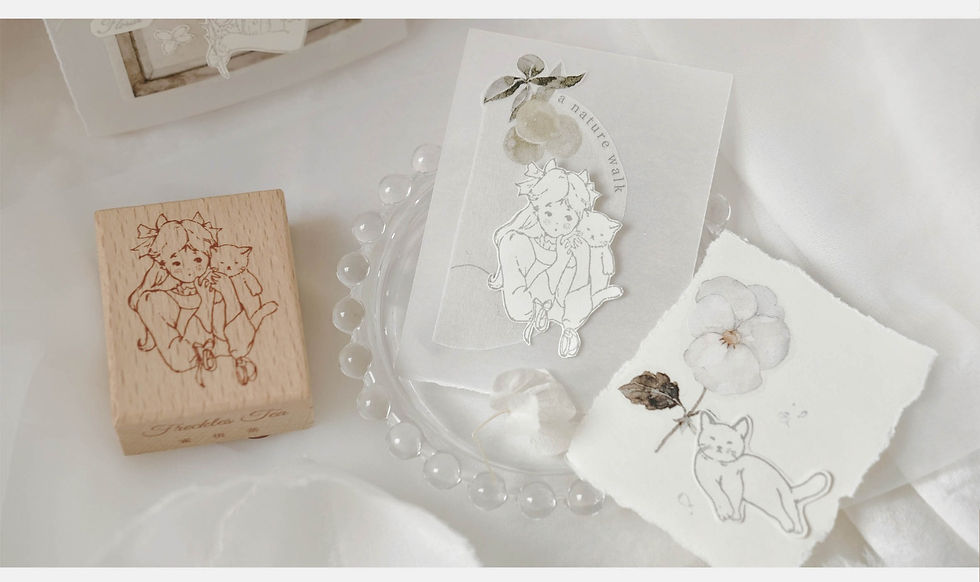 Thumbnail: Freckles Tea - Vol. 3 Flower Island Diary Rubber Stamp Set
