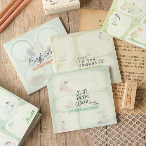 Note Book Sticker Frame Teayou - Frame Stickers Notepad (3 designs) | The Little Whimsy