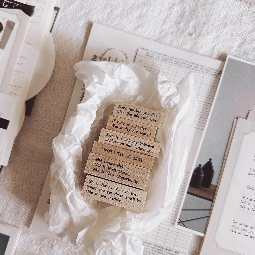 Thumbnail: M Studio by Penny Fei - Just Words Vol 2 Rubber Stamps
