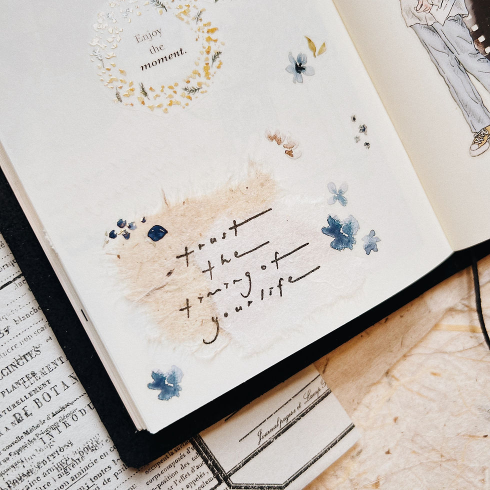Thumbnail: PensPapersPlanner x Happy Vintage Crafter - Trust the Timing of Your Life Stamp