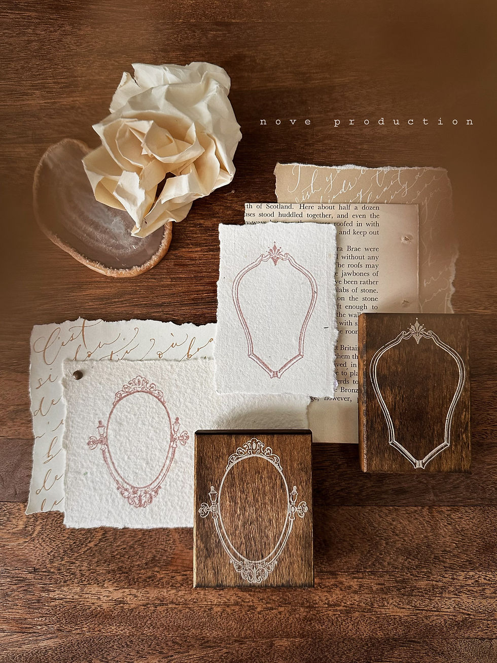 Thumbnail: Nove - Vintage Elegance Collection - Rubber Stamps