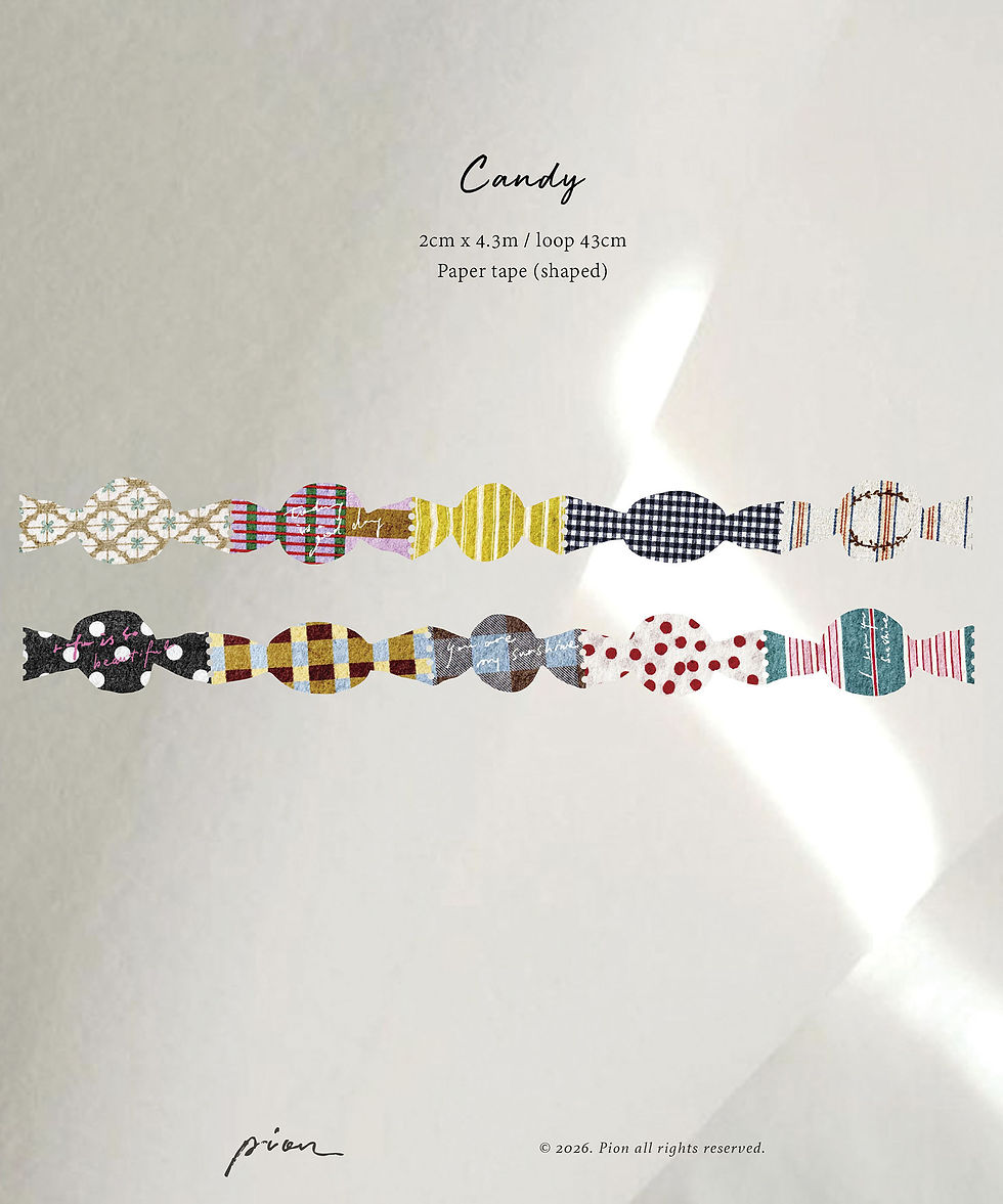 Thumbnail: Pion - Candy Shaped Washi Tape