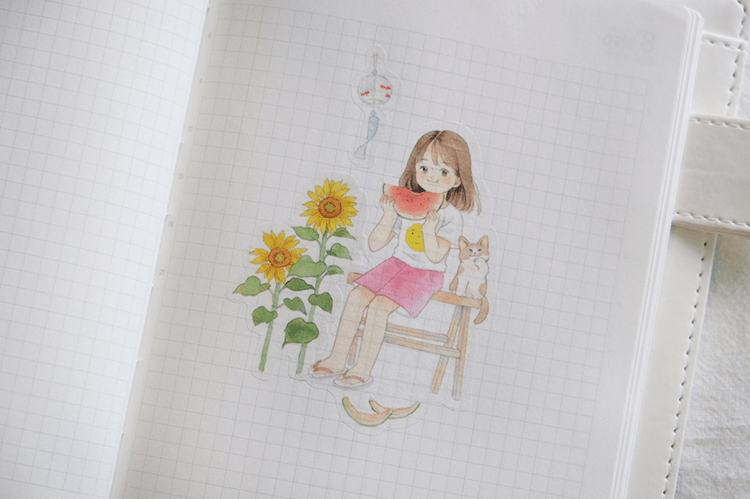 Thumbnail: Caca Illustration - Four Seasons Washi Sticker Set