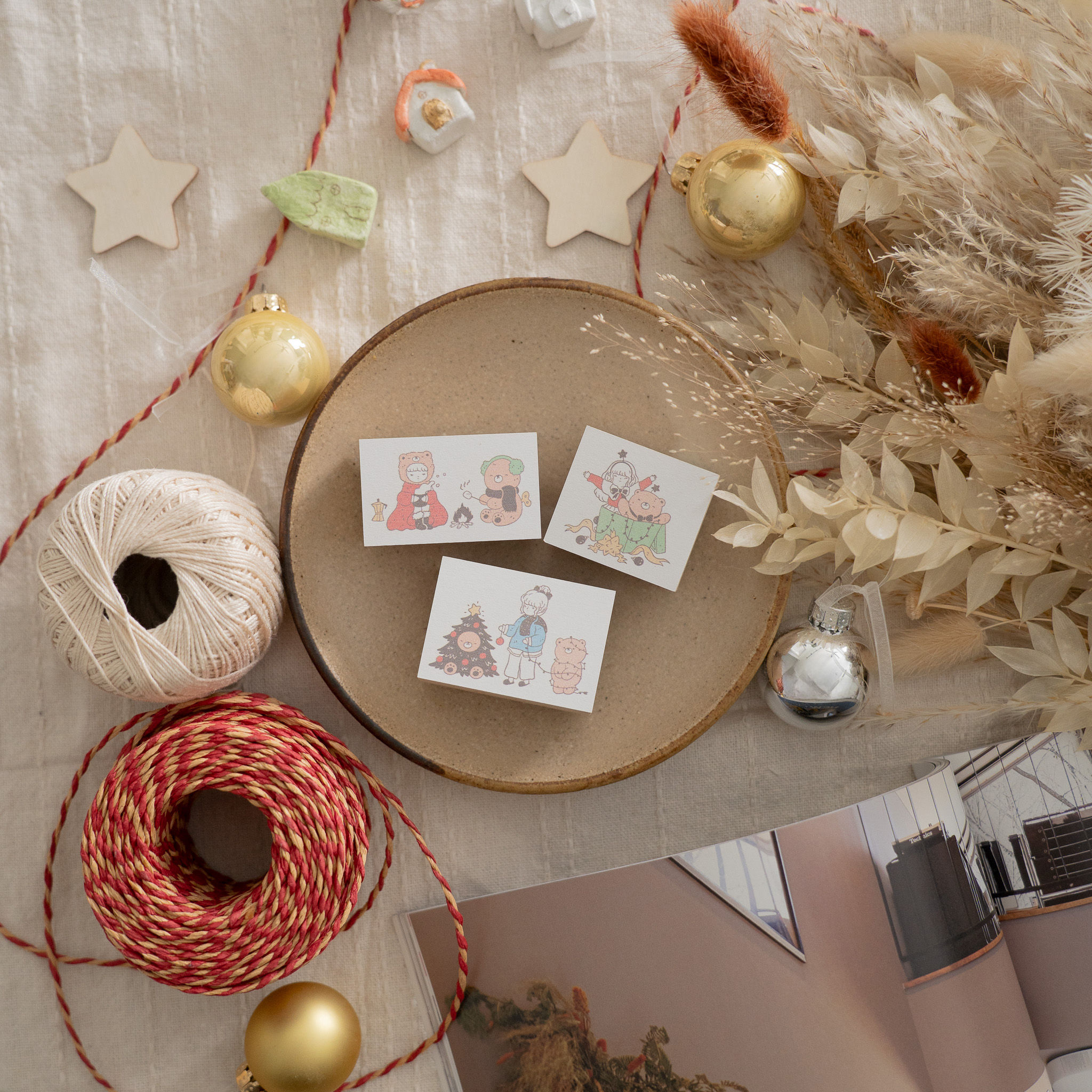 shō Little Happiness - 2024 Christmas - Rubber Stamps (3 designs)