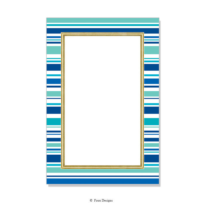 Cabana Blues Invitation - Blank