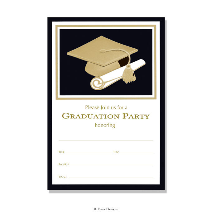 Graduation 6 x 9 Fill-In Invitation