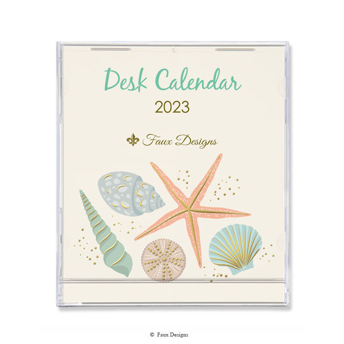 Shells 2023 Desk Calendar