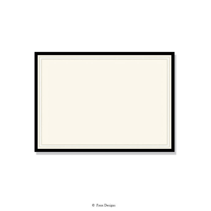 Exeter Black Invitation - Blank