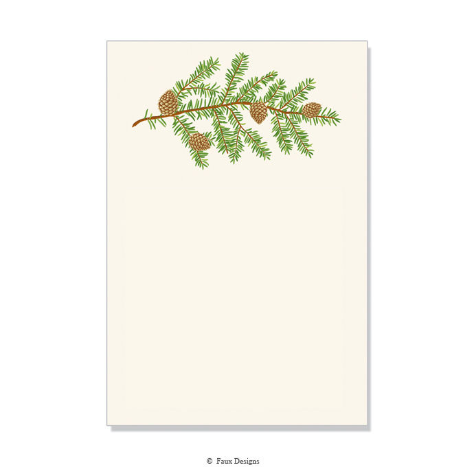 Pine Bough Invitation - Blank