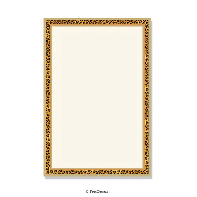 Wild Leopard Invitation - Blank