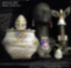 Wilky vase, jewelry, angel and ornament