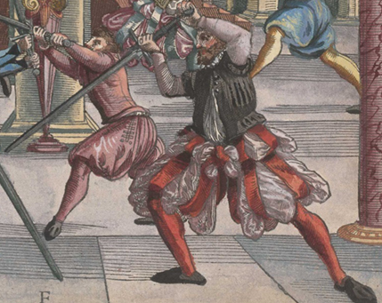 Meyer's longsword 101 - Chapter 11 - Fencing from the stances: Hanging point, Iron gate and Side guard
