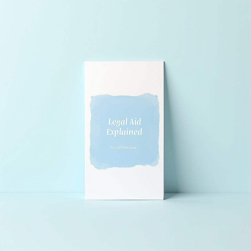 Legal Aid Explained Pamphlet