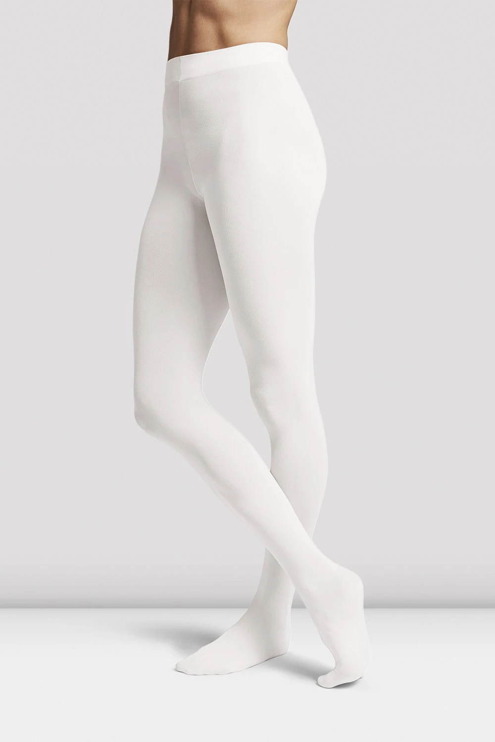 Bloch White Childs Contoursoft Footed Ballet Tights TO981G