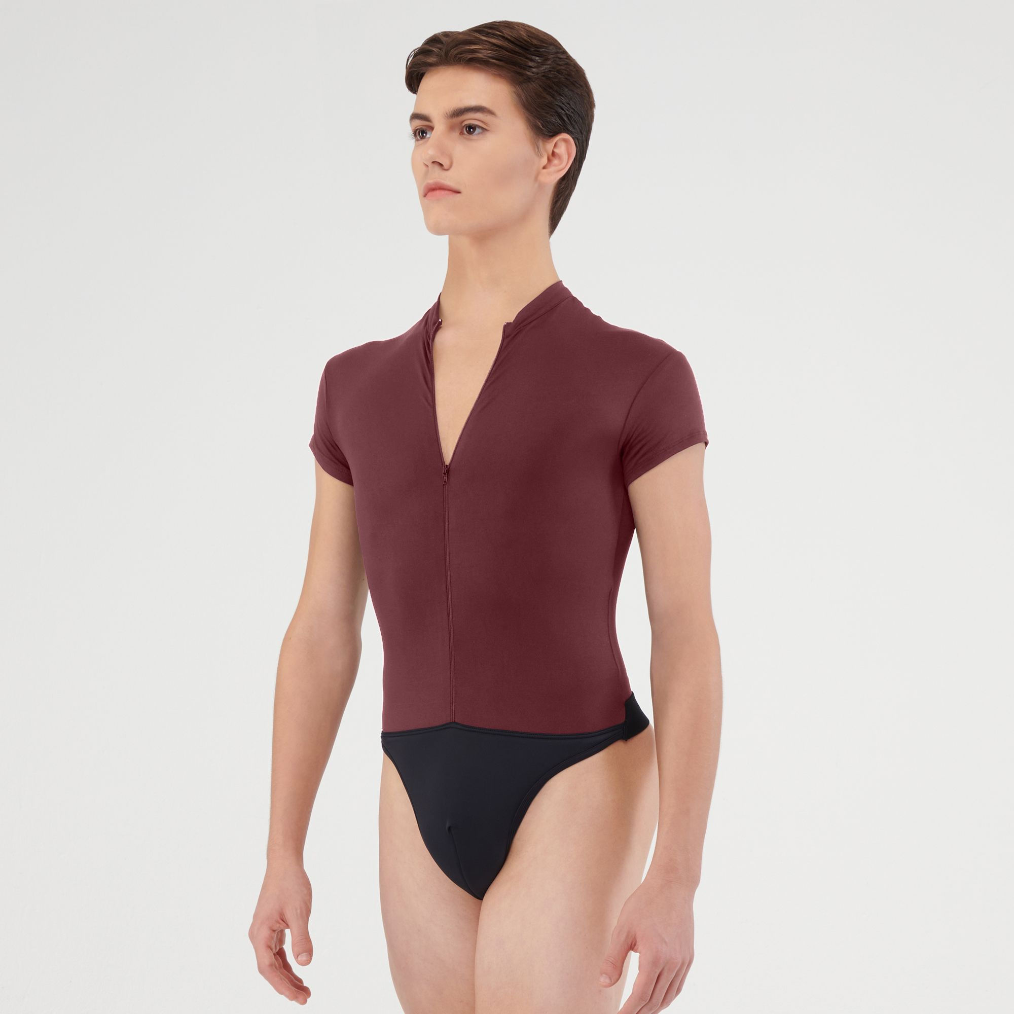 WearMoi Burgundy Mens Oberon Leotard